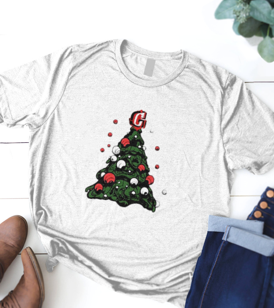 Graffiti Christmas Tree Santa Ornament G Topper T-Shirt