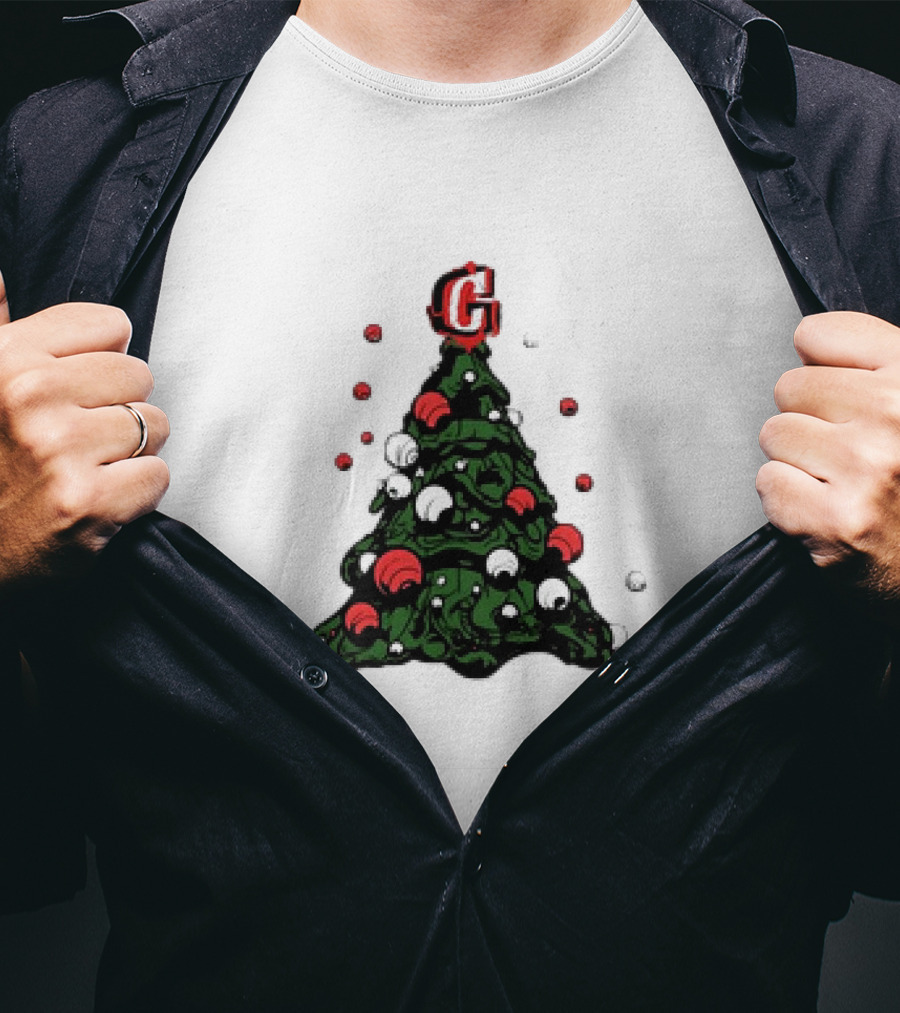 Graffiti Christmas Tree Santa Ornament G Topper T-Shirt
