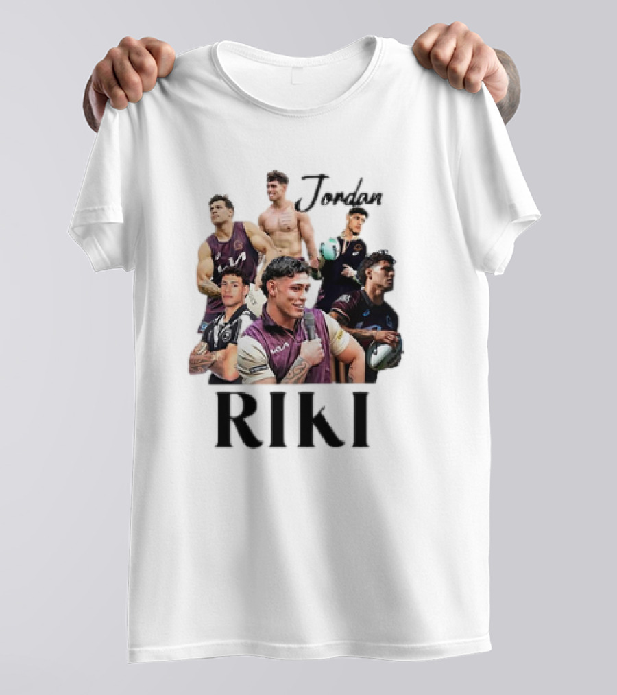 Jordan Riki Collage Football Images T-Shirt