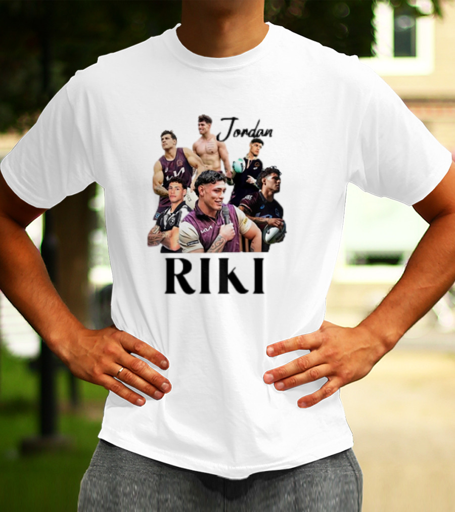 Jordan Riki Collage Football Images T-Shirt