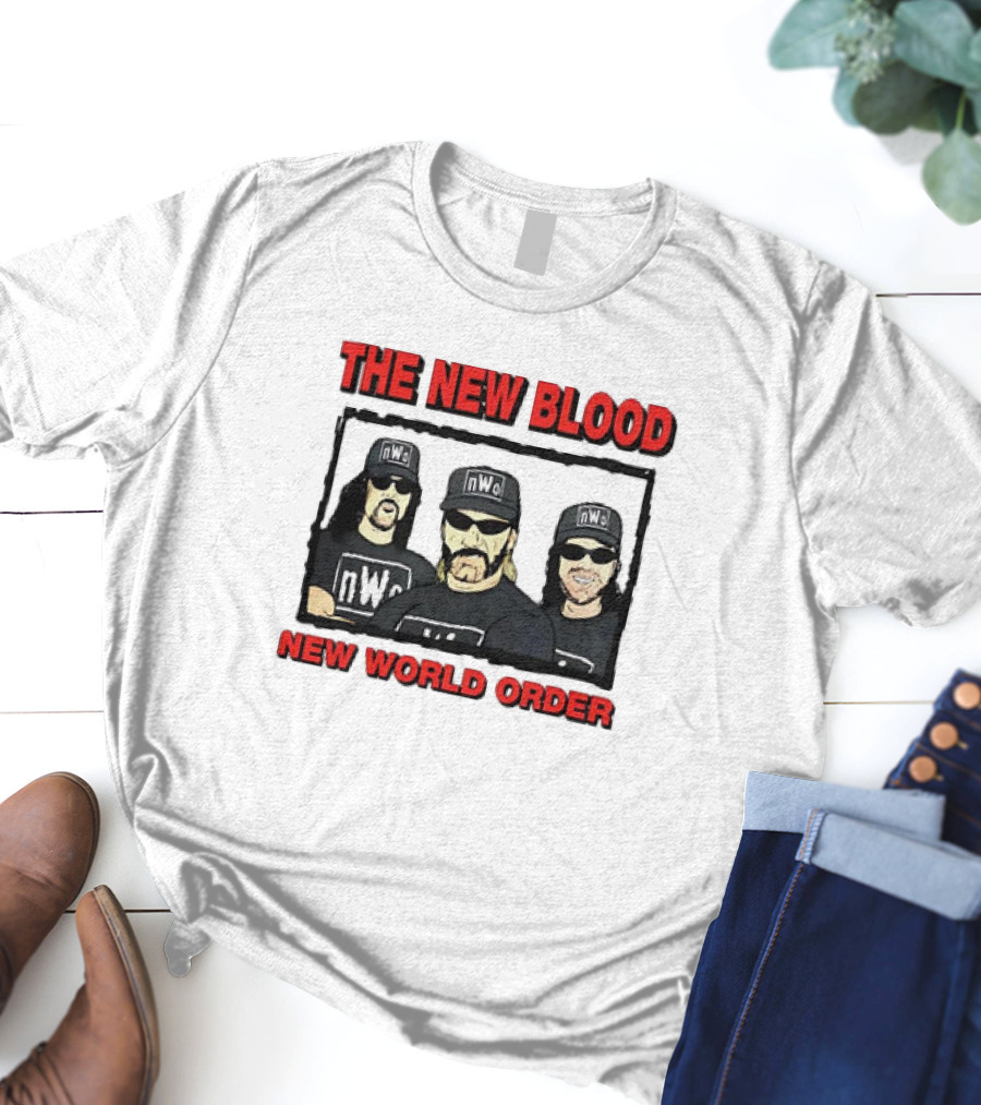 The New Blood NWo New World Order Group Homage T-Shirt