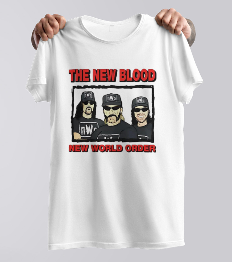 The New Blood NWo New World Order Group Homage T-Shirt