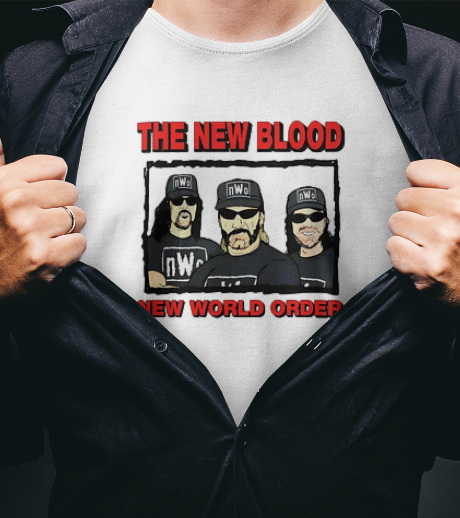 The New Blood NWo New World Order Group Homage T-Shirt