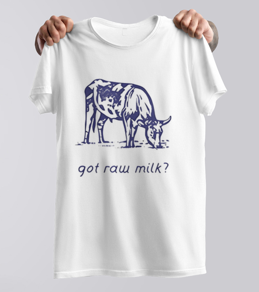 Got Raw Milk? Cow Illustration Turning Point USA T-Shirt