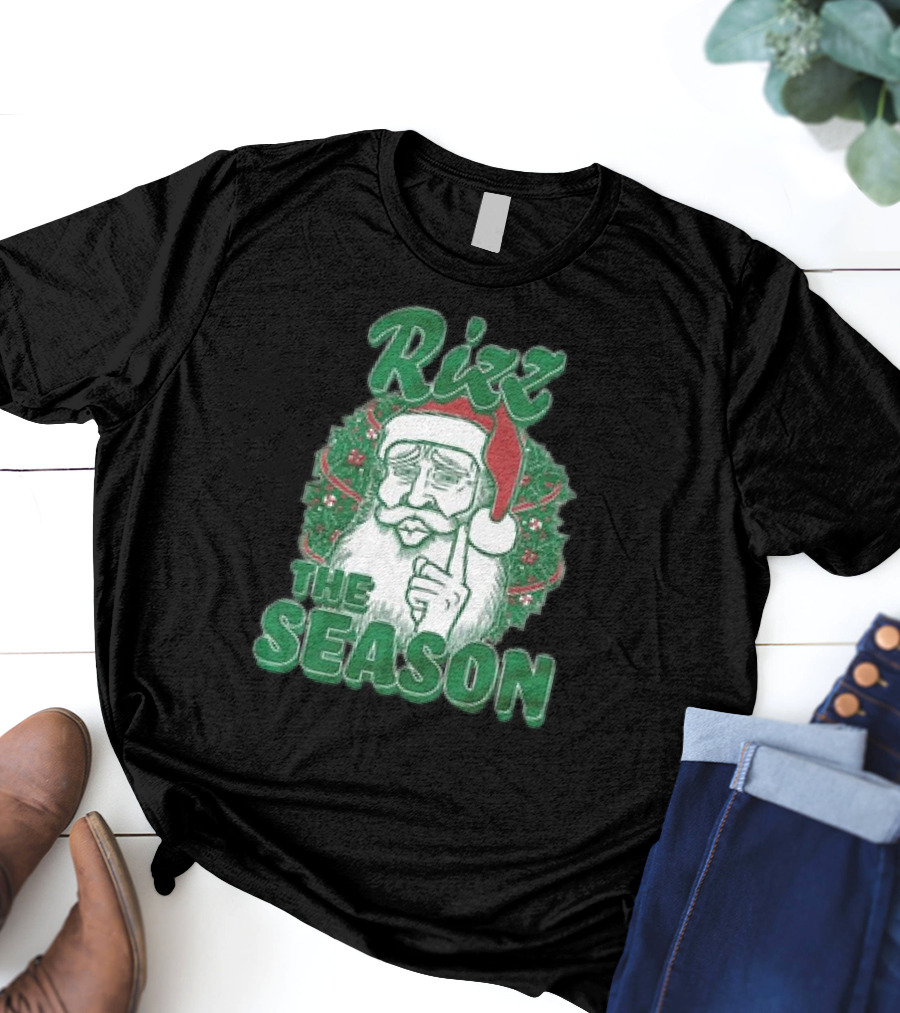 Rizz The Season Christmas Santa Benson Meme T-Shirt