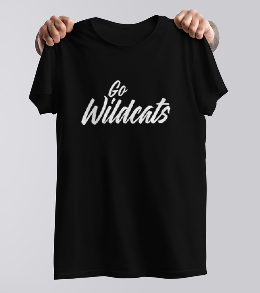 Go Wildcats Team Spirit Bold White Script T-Shirt