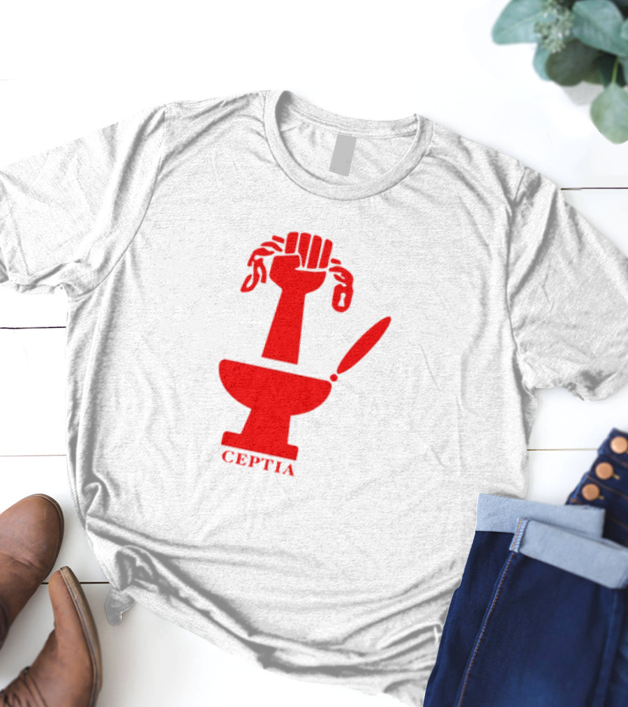 CEPTIA Committee To End Pay Toilets In America Red Fist And Toilet T-Shirt