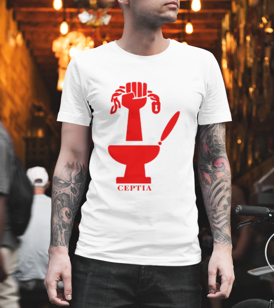 CEPTIA Committee To End Pay Toilets In America Red Fist And Toilet T-Shirt