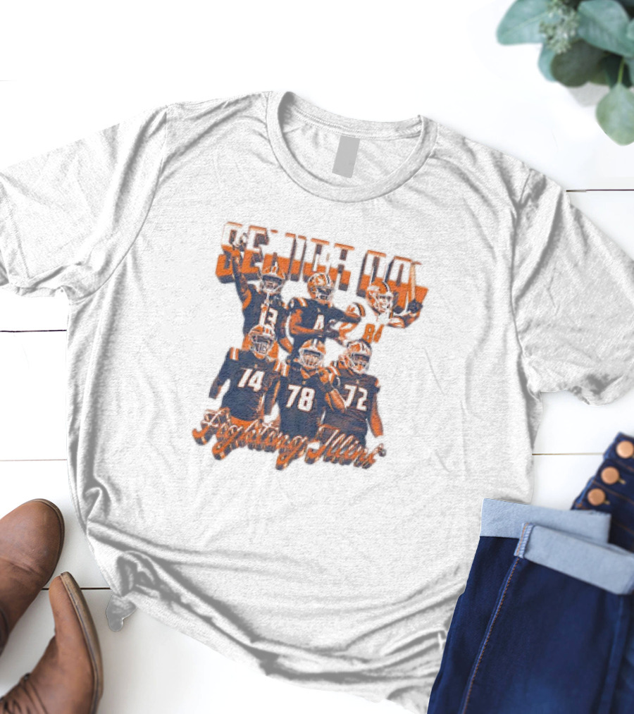 Senior Day Fighting Illini Players Illinois Football T-Shirt