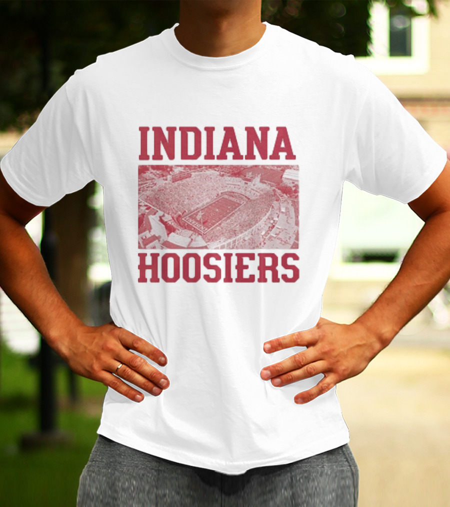 Indiana Hoosiers Stadium Aerial View T-Shirt