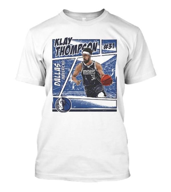 Klay Thompson Dallas Mavericks #31 NBA Basketball Comic Vintage T-Shirt