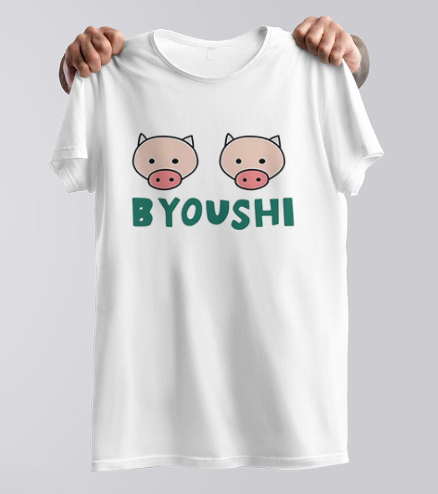 BYOUSHI Pig Faces Duo T-Shirt
