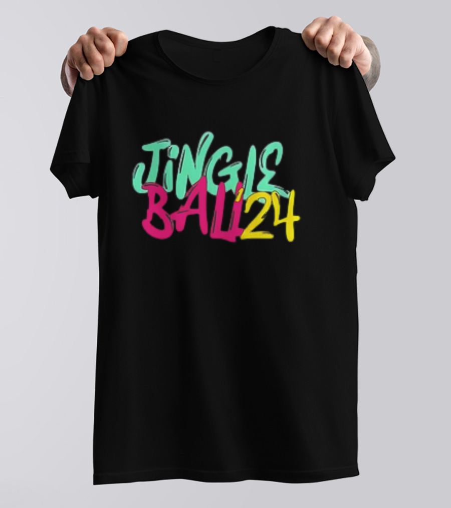 Jingle Ball 24 Colorful Typography T-Shirt
