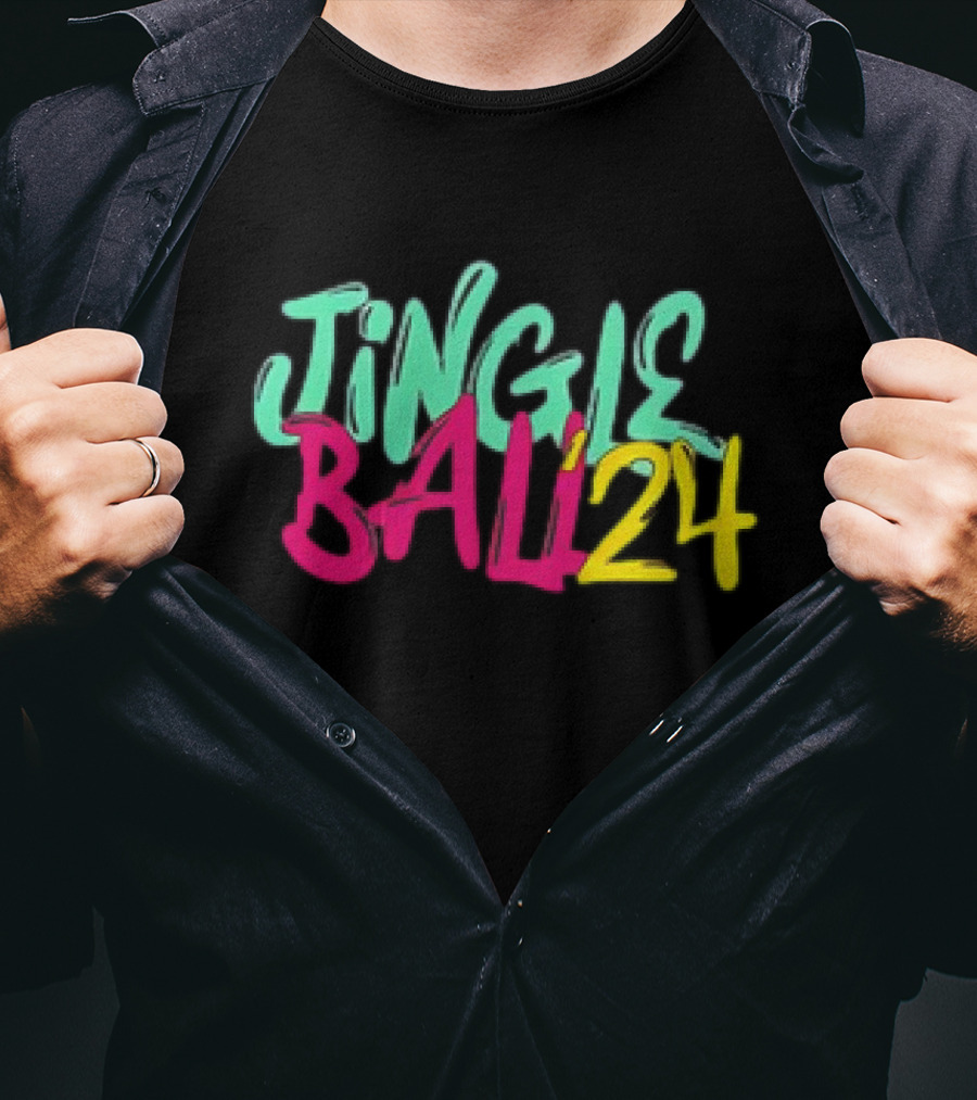 Jingle Ball 24 Colorful Typography T-Shirt