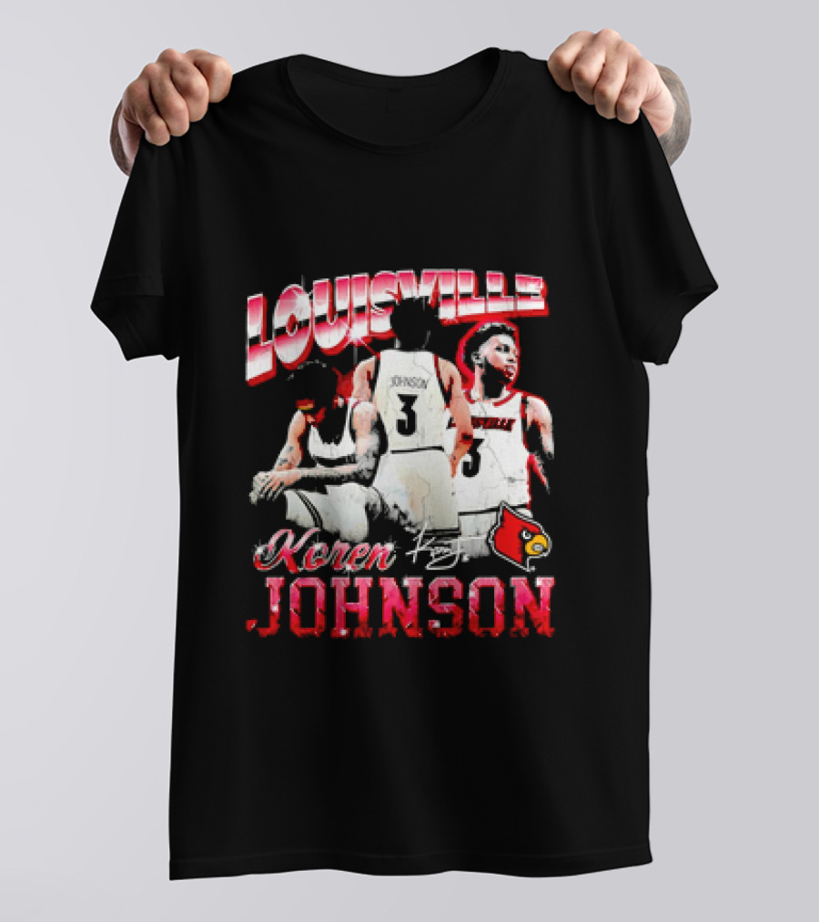 Louisville Cardinals Koren Johnson Basketball T-Shirt