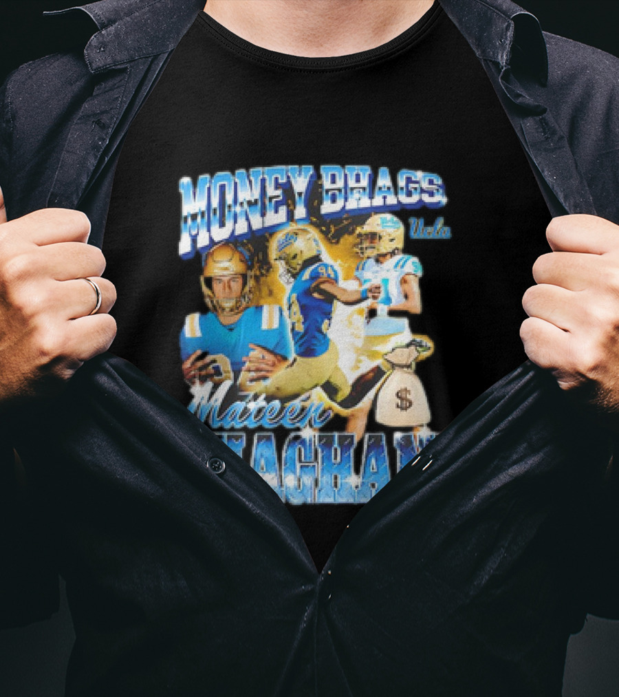 Money Bhags Mateen Bhaghani UCLA Football T-Shirt