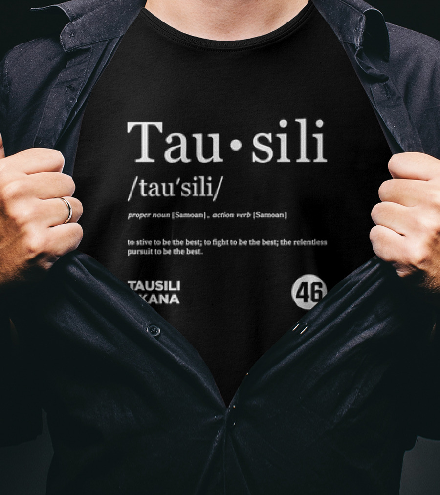 Tau Sili Samoan Strive To Be The Best Tausili Akana 46 Vintage Dictionary T-Shirt