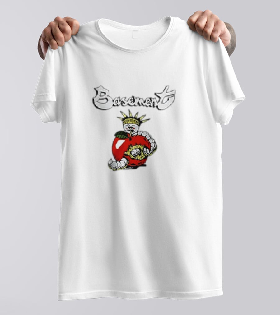 Basement Worm In Apple With Crown And Torch T-Shirt