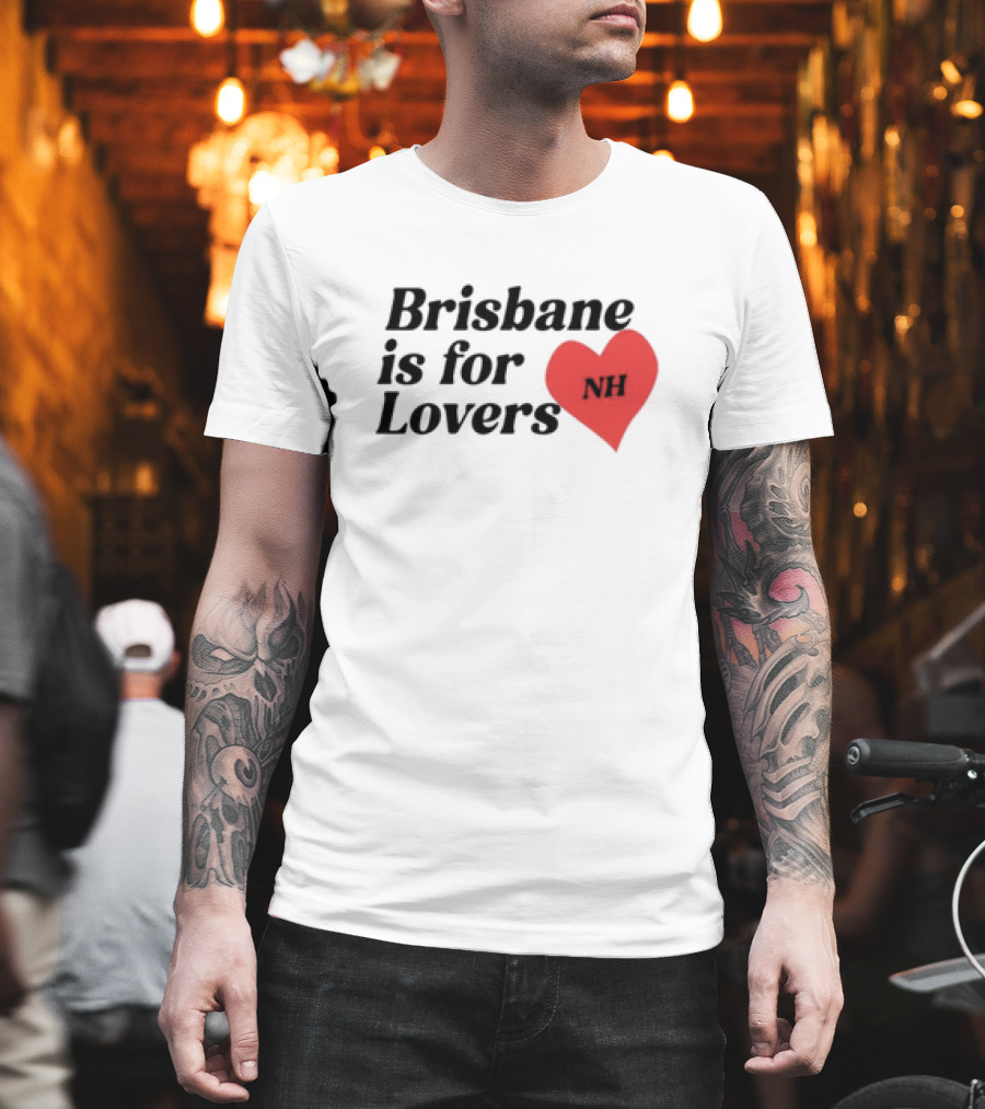 Brisbane Is For Lovers NH Heart Red T-Shirt