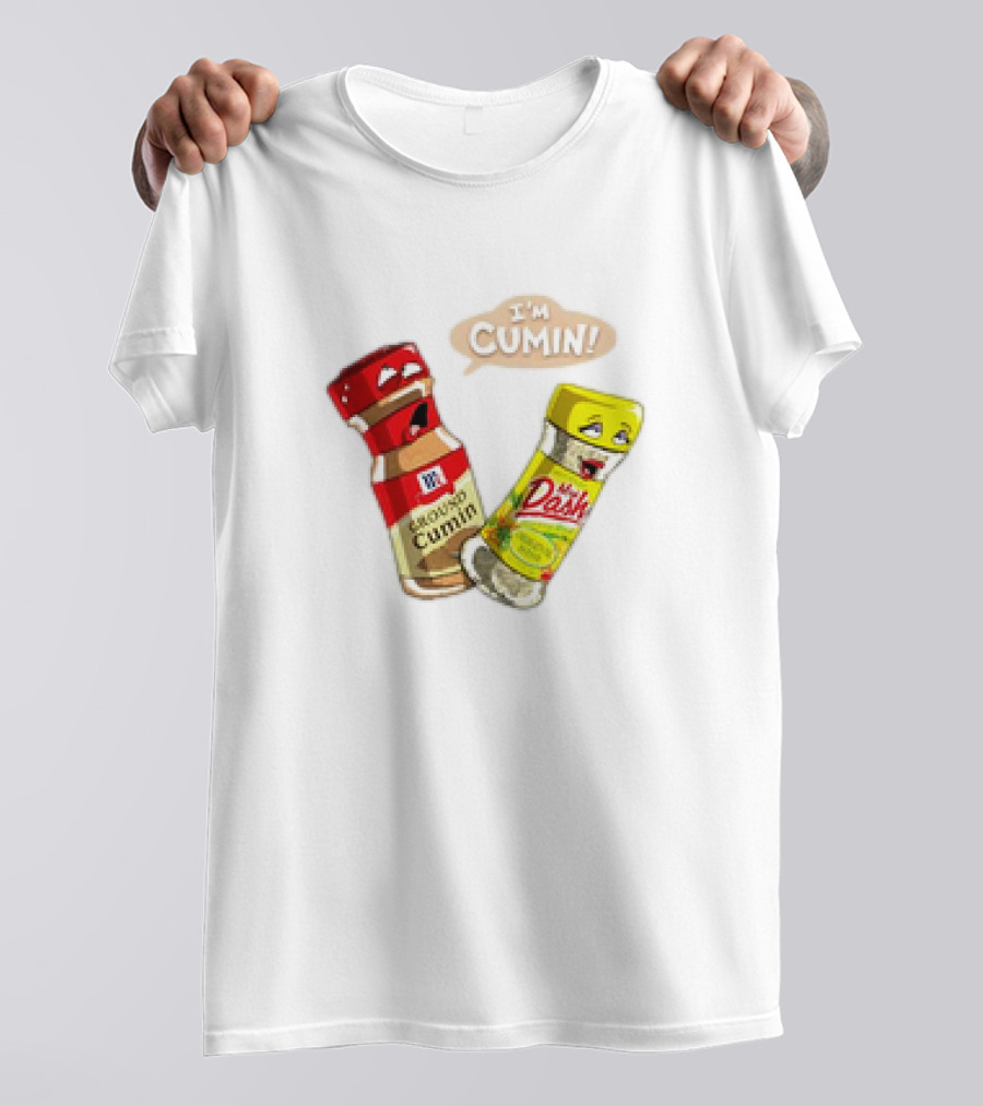 I'm Cumin Cartoon Meme Spice Bottles T-Shirt