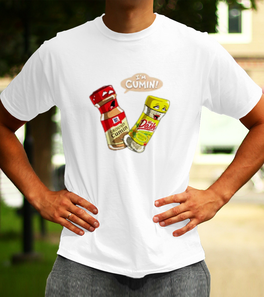 I'm Cumin Cartoon Meme Spice Bottles T-Shirt