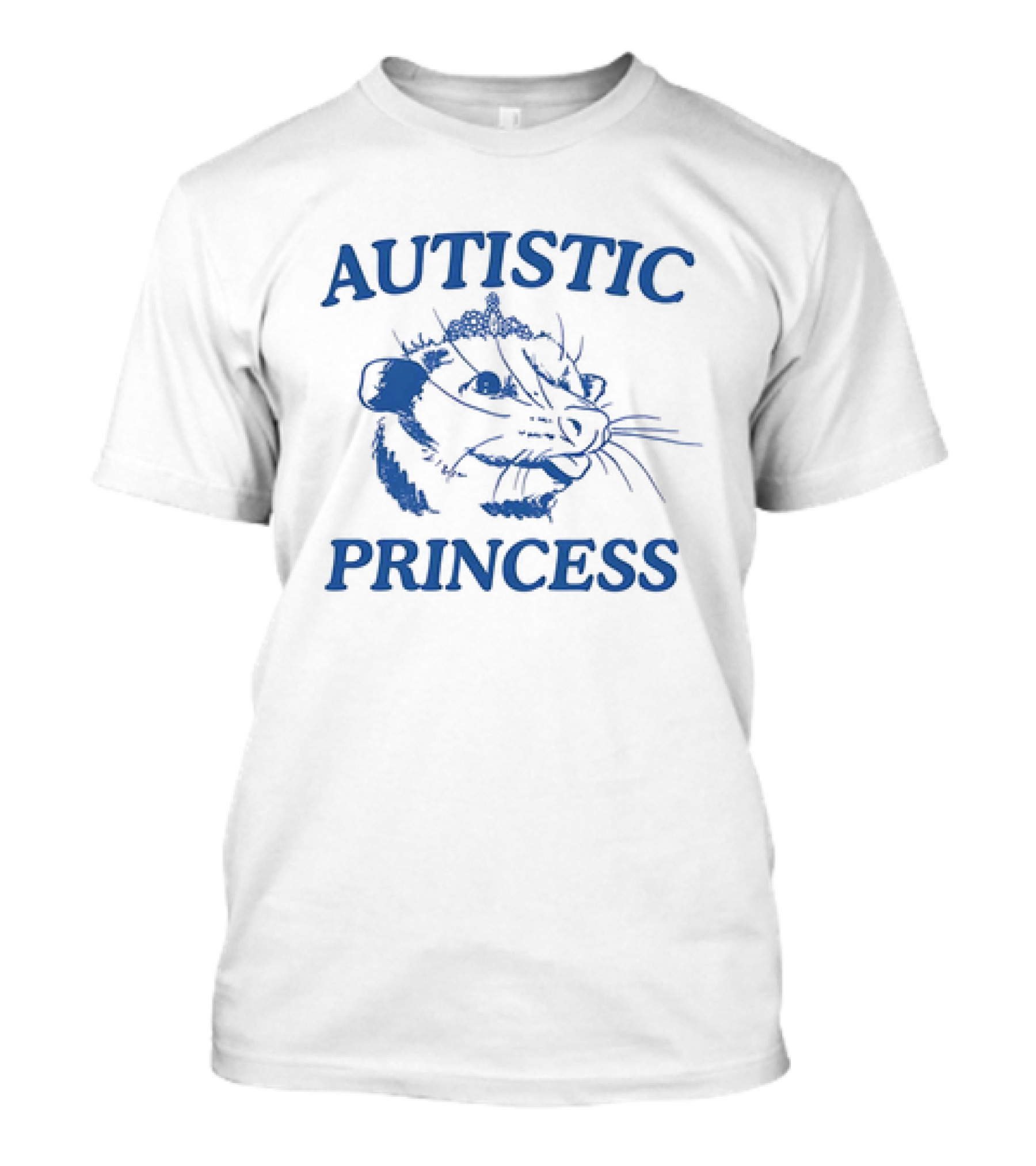Autistic Princess Possum Drawing With Tiara T-Shirt