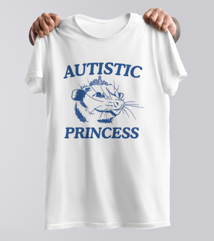 Autistic Princess Possum Drawing With Tiara T-Shirt