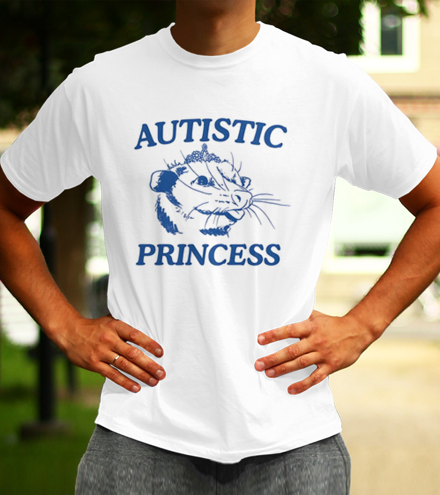 Autistic Princess Possum Drawing With Tiara T-Shirt