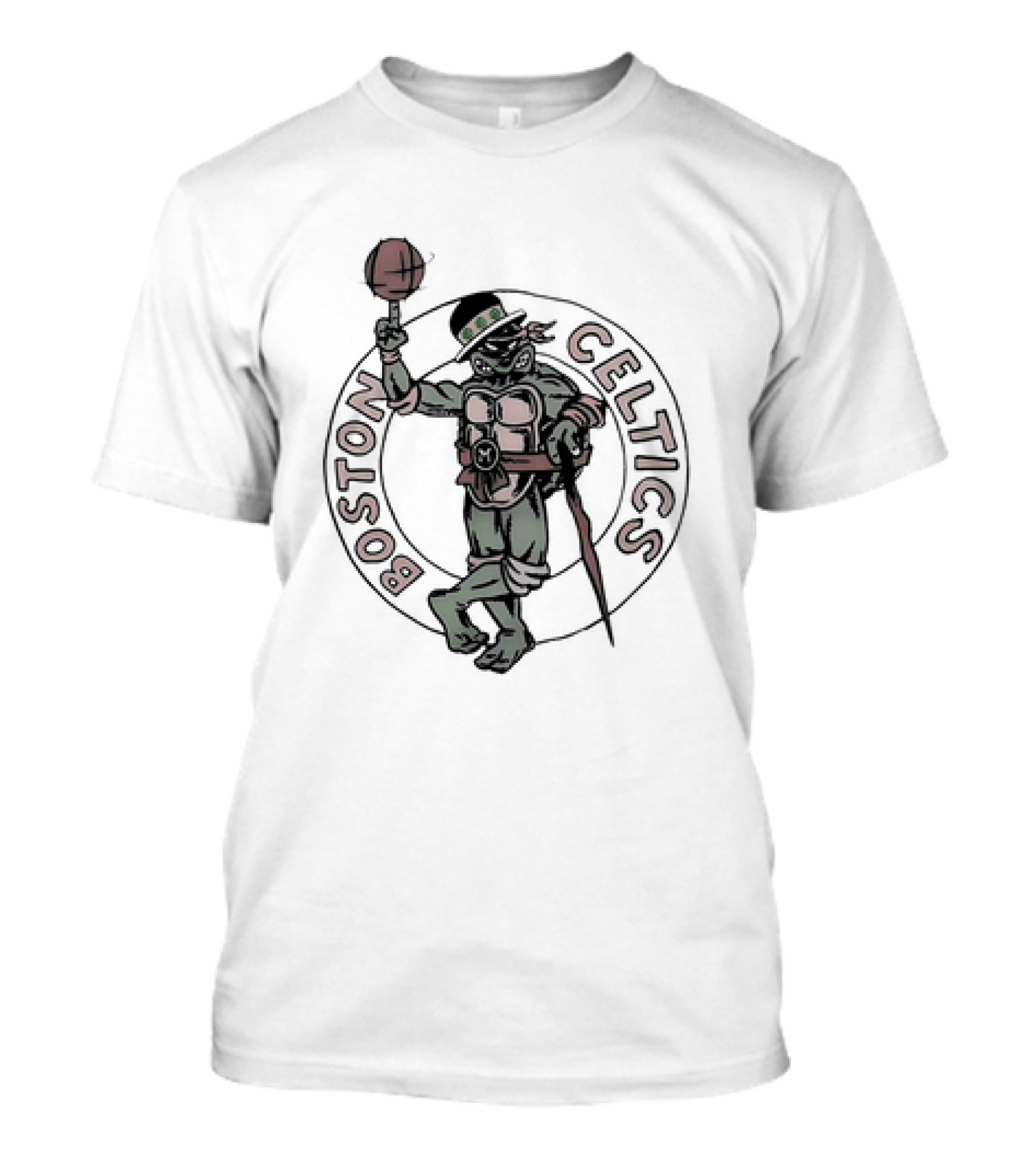 Joe Mazzulla Ninja Turtles Boston Celtics Crossover T-Shirt