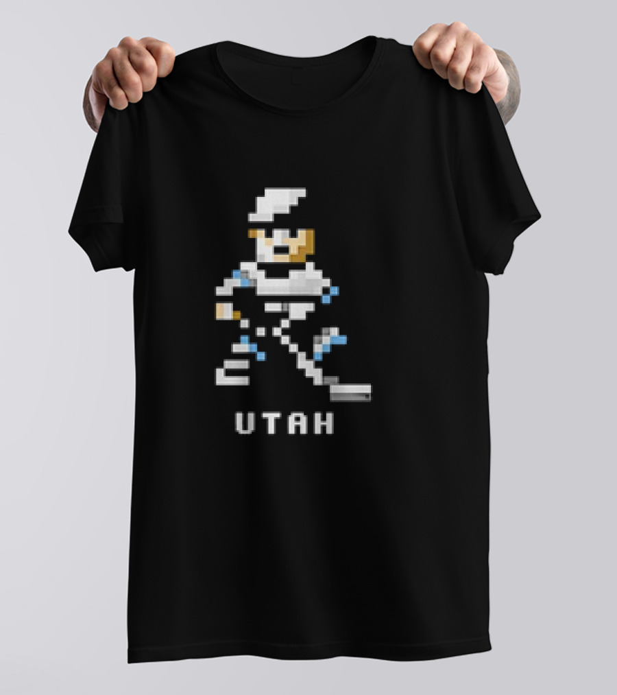 Utah Hockey 8 Bit Pixel T-Shirt