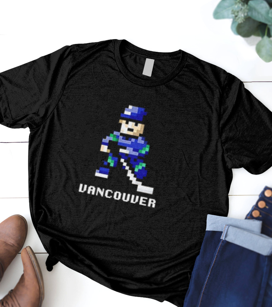 Vancouver 8 Bit Hockey T-Shirt