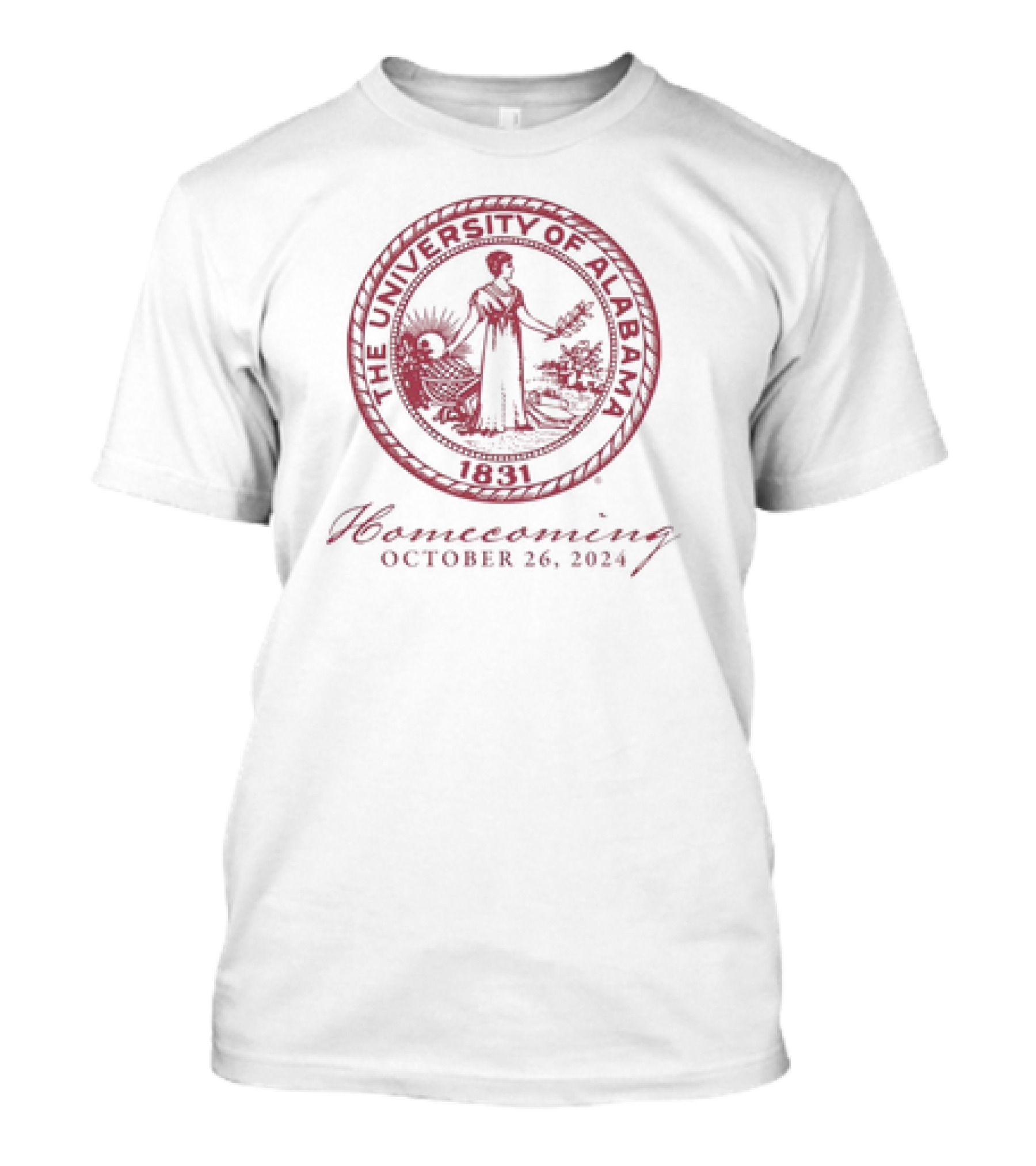 The University Of Alabama 1831 Homecoming October 26 T-Shirt