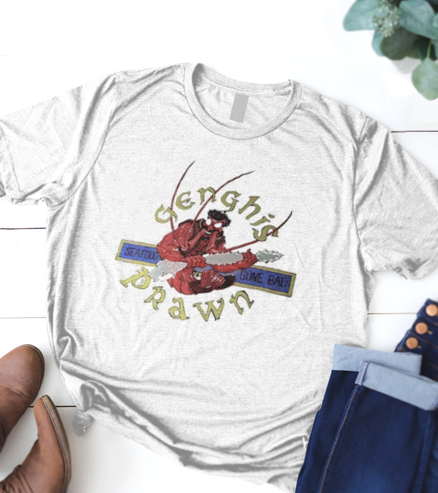 Genghis Prawn Seafood Gone Bad T-Shirt