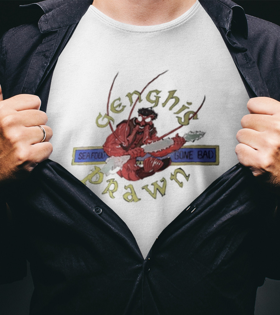 Genghis Prawn Seafood Gone Bad T-Shirt
