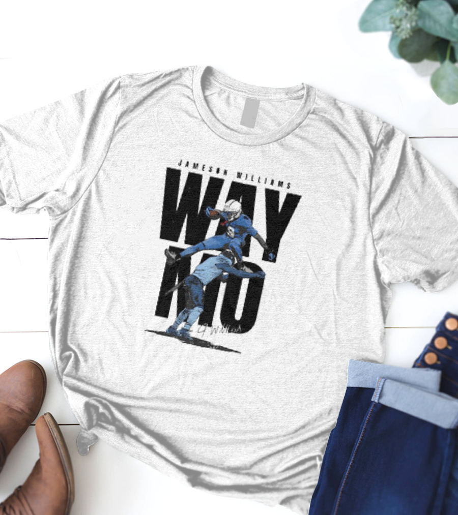 JAMESON WILLIAMS WAY NO HURDLE DETROIT LIONS VINTAGE T-Shirt