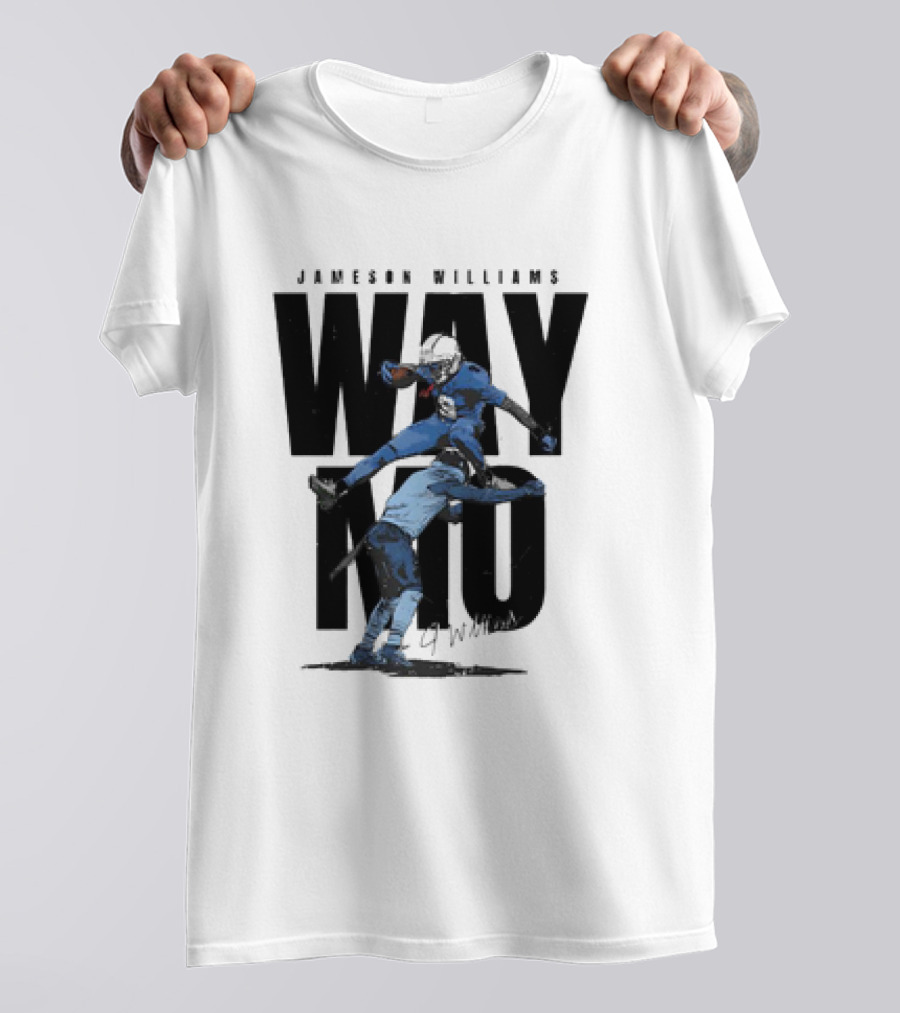 JAMESON WILLIAMS WAY NO HURDLE DETROIT LIONS VINTAGE T-Shirt
