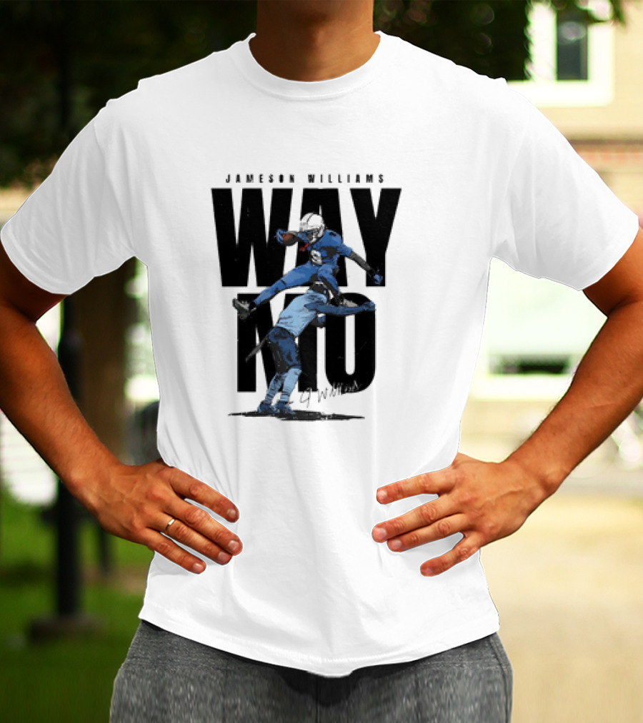 JAMESON WILLIAMS WAY NO HURDLE DETROIT LIONS VINTAGE T-Shirt