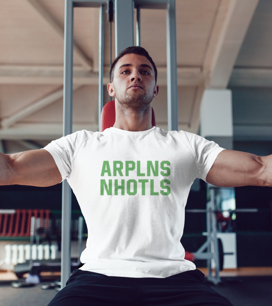 ARPLNS NHOTLS Bold Green Text T-Shirt
