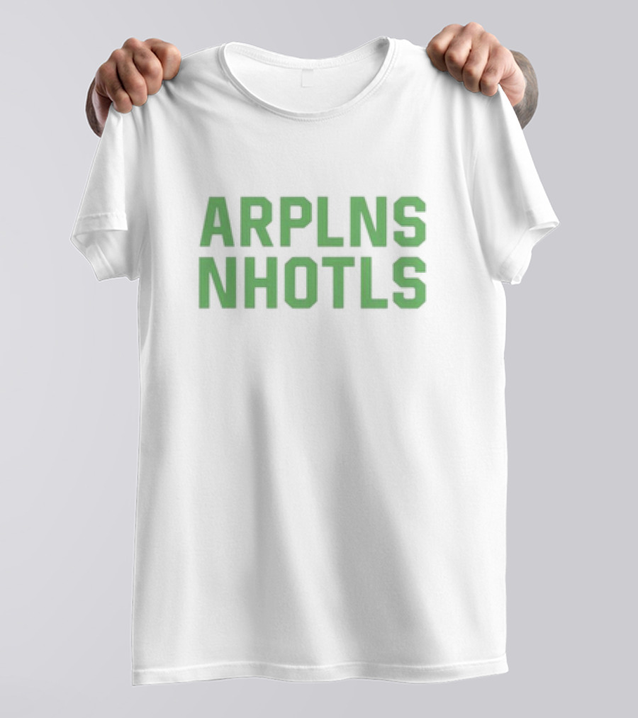 ARPLNS NHOTLS Bold Green Text T-Shirt