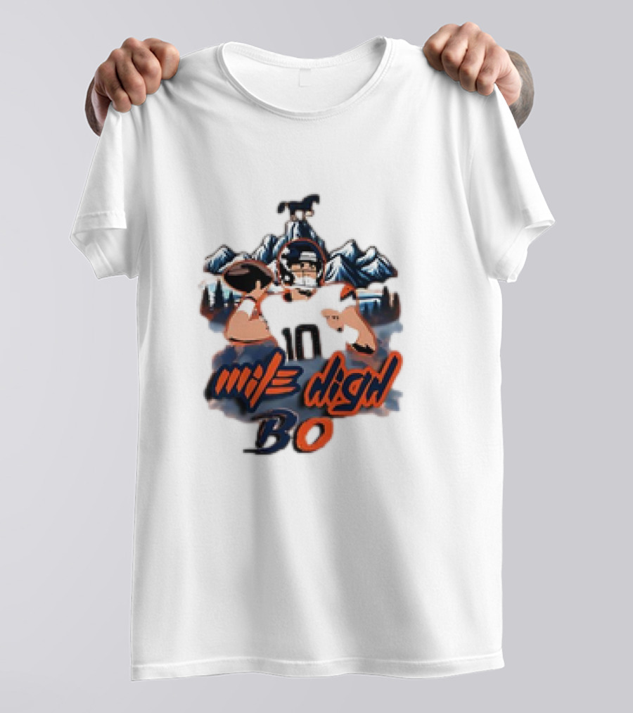 Mile High BO Football Mountains Number 10 T-Shirt