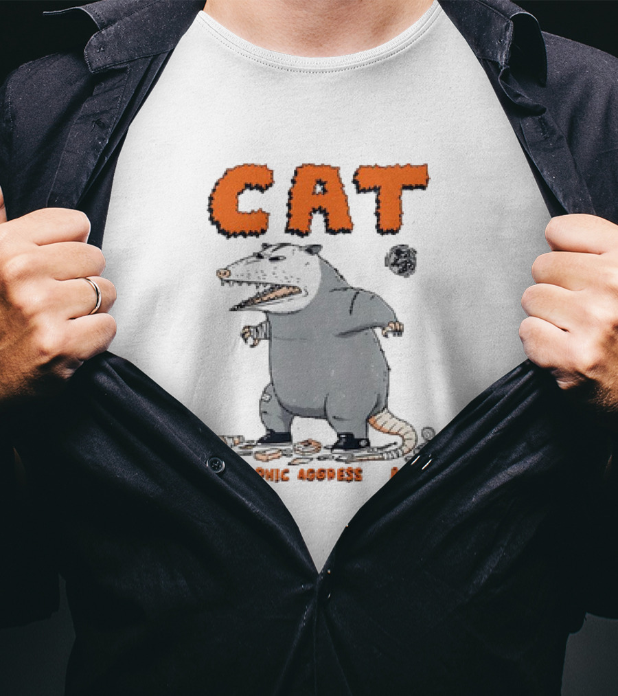 CAT Opossum Catastrophic Aggressive Trashy T-Shirt