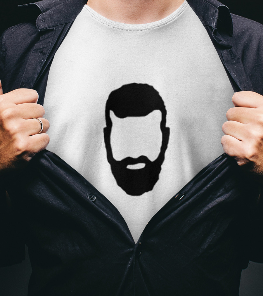 Hauss Beard Silhouette Marc Hauss Face T-Shirt