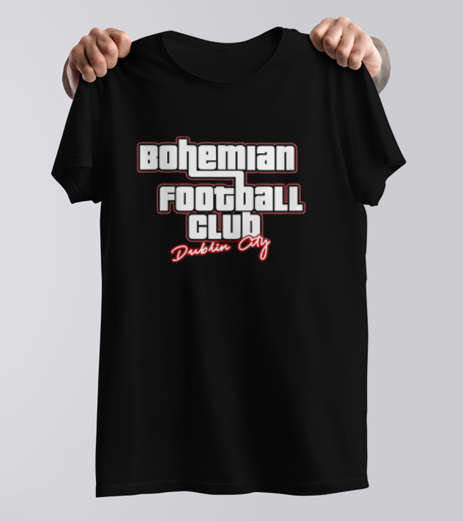 Bohemian Football Club Dublin City Text T-Shirt