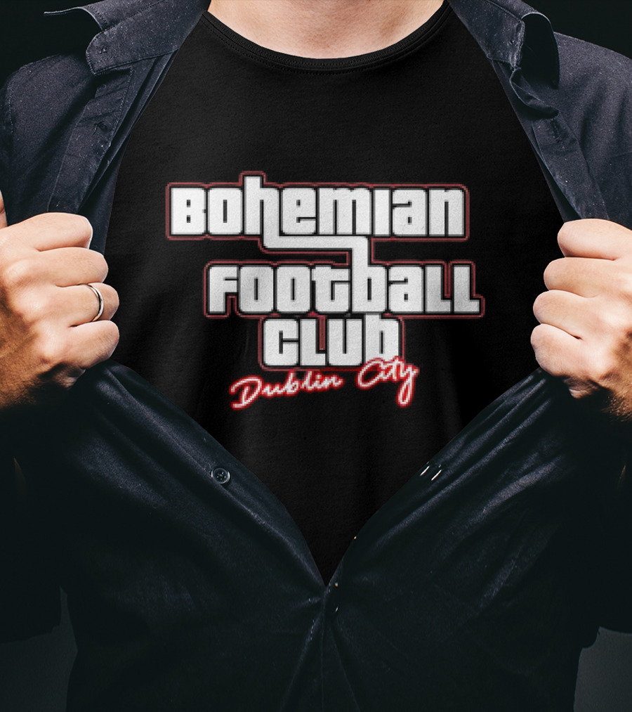 Bohemian Football Club Dublin City Text T-Shirt