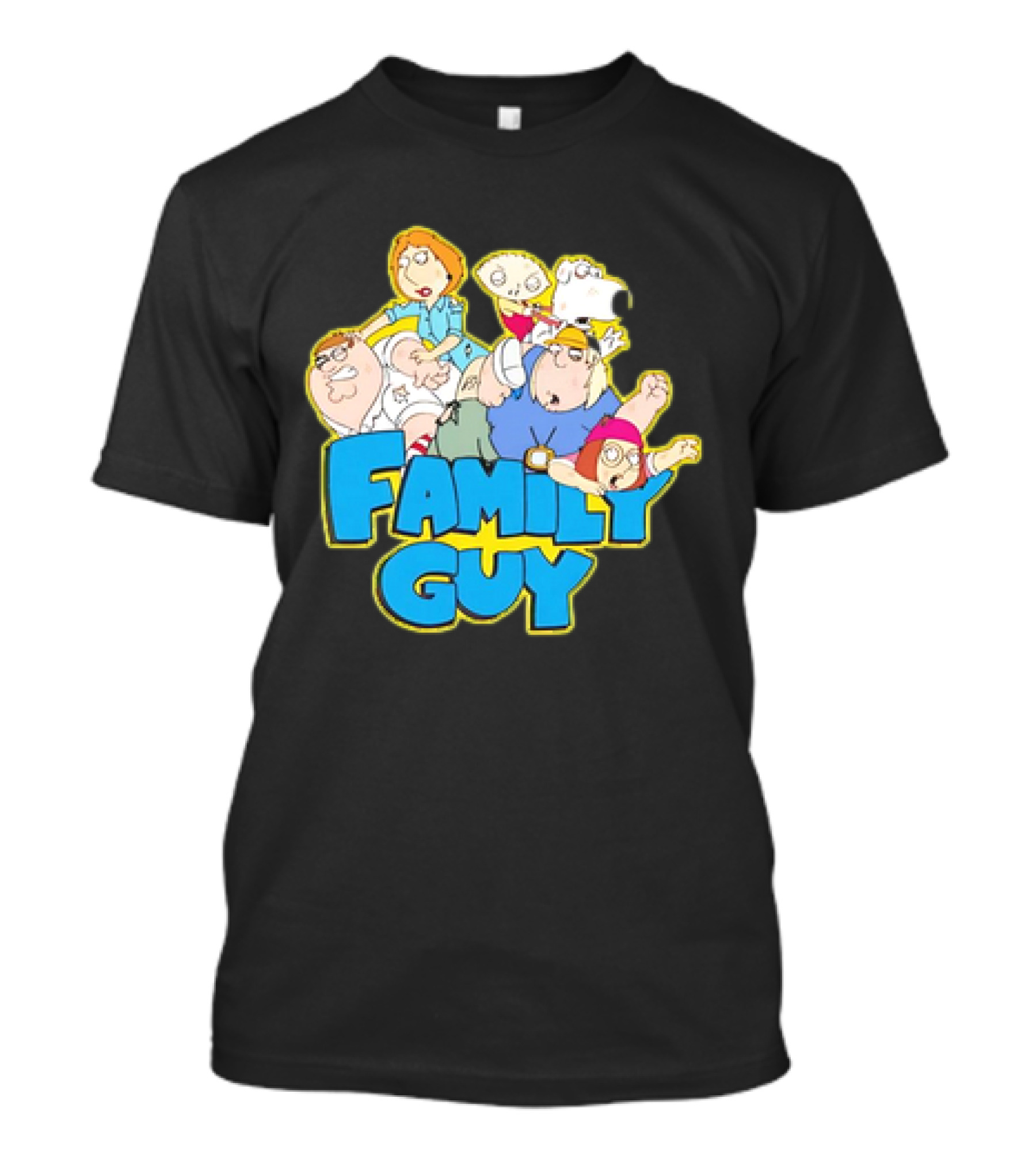 Family Guy Classic Cartoon Characters Fight Scene Vintage T-Shirt