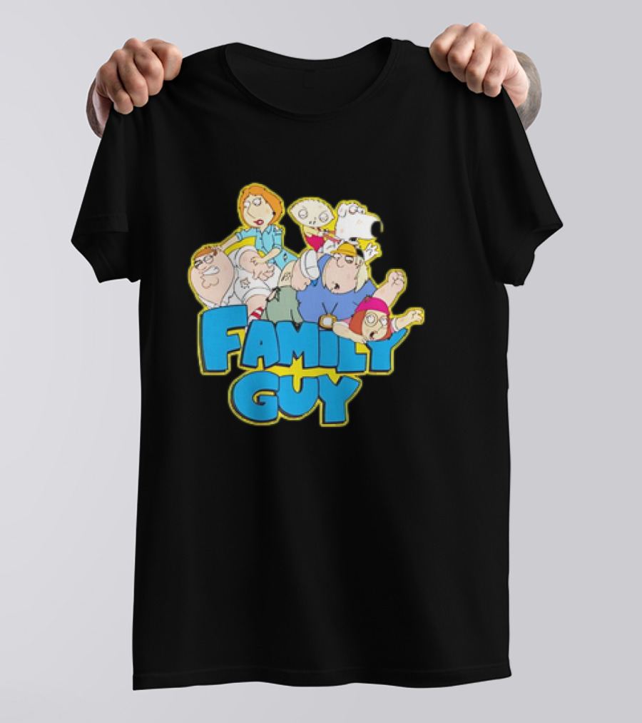 Family Guy Classic Cartoon Characters Fight Scene Vintage T-Shirt