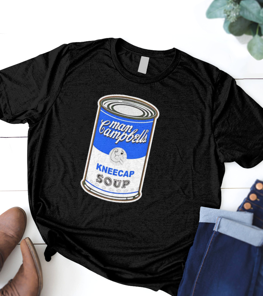 Man Campbell’s Vintage Kneecap Soup Can T-Shirt