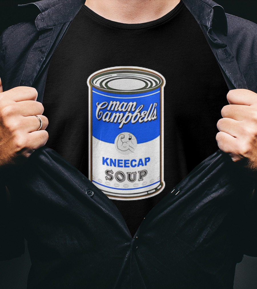Man Campbell’s Vintage Kneecap Soup Can T-Shirt