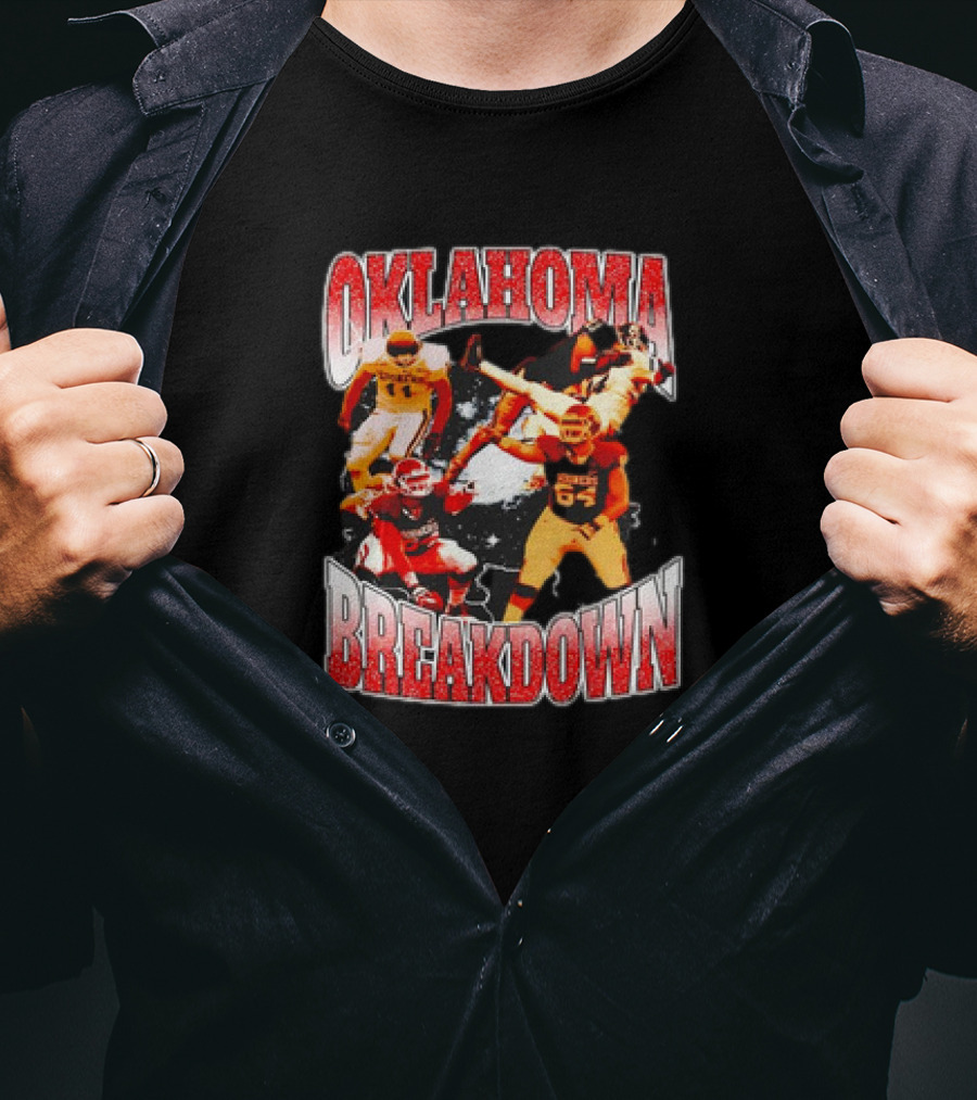 Oklahoma Sooners Football Action Oklahoma Breakdown T-Shirt