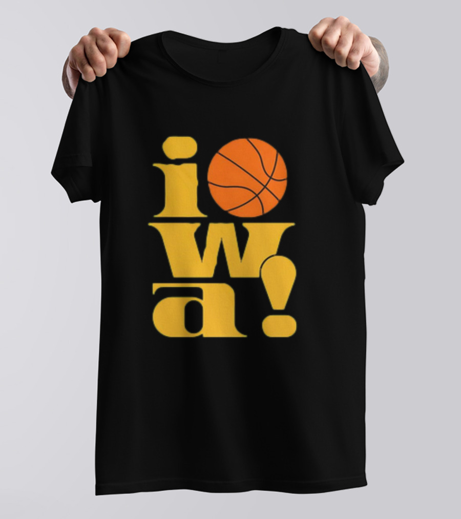 Old School Iowa Vintage Basketball T-Shirt